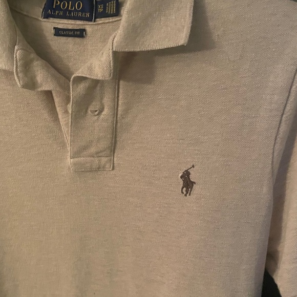 Ralph Lauren Light Tan (XS) Petite Classic-fit Preppy Collegiate Polo Shirt - Picture 4 of 15